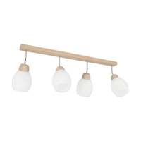 Tilia Ceiling Lamp 4xE27 Max.60W Oiled Oak/White Glass 2047419720883