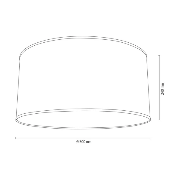 Abażur Cylinder E27 H30 Czarna tkanina bawełniana A0274