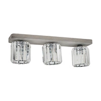 Glory Ceiling Lamp 3xE27 Max.60W Gray Concrete/Transparent Glass 2361336