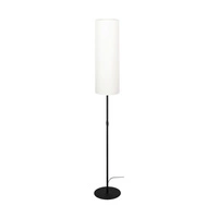 Tina Floor Lamp 1xE27 Max.60W Black Metal/Black PVC Cable/White Fabric Shade 6010404410476