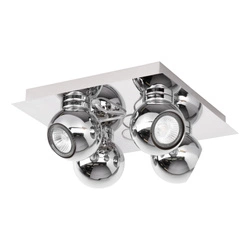 Sergio Ceiling Lamp Incl. 4xGU10 Max.50W Chrome Metal 2585448