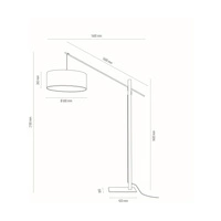 Cecile Floor Lamps 1xE27 Max.60W Black/Walnut/Black/White 75031904