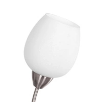 Parma Wall Lamp 1xE27 Max.60W Satin Metal/White Glass 8320127