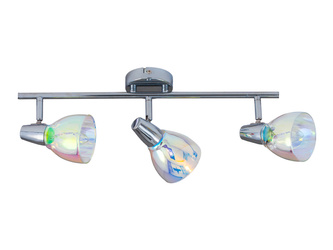 Kora Ceiling Lamp 3xE14 Max.40W Chrome Metal/Multicolor Glass