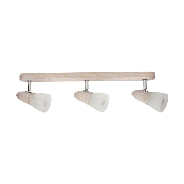 Julietta Ceiling Lamp 3xE14 Max.40W Bleached Oak/White Glass 2215332