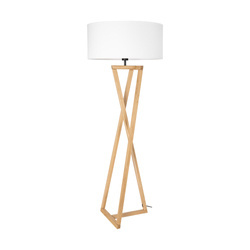 Clessidra Floor Lamp 1xE27 Max.60W Oiled Oak/White