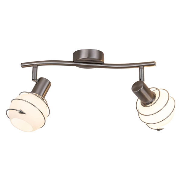 Daria Ceiling Lamp 2xE14 Max.40W Satin Metal/White Glass 2093227