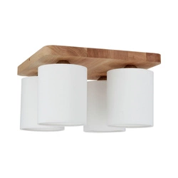 Jenta Ceiling Lamp 4xE27 Max.25W Oiled Oak/White 8512474