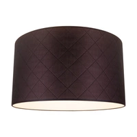 Lampshade Cylinder E27 H30 Brown Fabric A0967