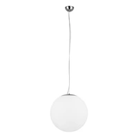 Emil Pendant Lamp 1xE27 Max.60W Chrome Metal/White Glass 1574128