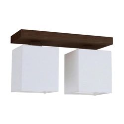 Inger Ceiling Lamp 2xE27 Max.25W Walnut/White 2284276