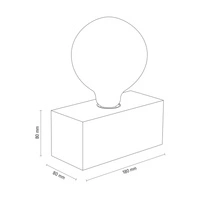 Theo Table Lamp 1xE27 Max.25W Oiled Oak/Black PVC Cable 7460174