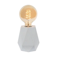 Lampa Stołowa Diamant 1xE27 Max.25W Biały Beton/Czarny Kabel PCV 7919137