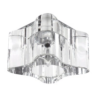 Cristaldream Set of Downlights Incl.3xG4 LED 2,3W with power adapter Chrome Metal/Transparent Glass 51223201