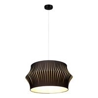 Lotus Lampa Wisząca 1xE27 Max.60W Czarny/Transparentny PVC/Antracyt 15630104