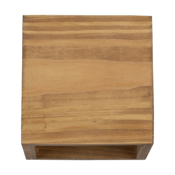 Block Wood Wall Lamp 1xG9 Max.6W Stained Pine Brown/Black Metal 20251104