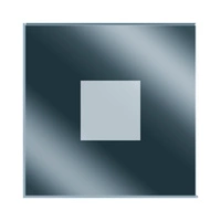 Cadre Table Lamp 1xE27 Max.25W Chrome Metal/Transparent PVC Cable/White Fabric Cable 3230431