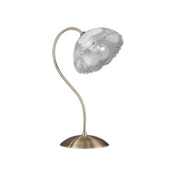 Wien Table Lamp 1xE27 Max.60W Patina Metal/White Glass 7512011