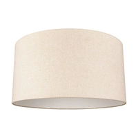 Lampshade Cylinder E27 H30 Beige Cotton Fabric A0272