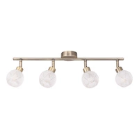 Lisa Ceiling Lamp Incl. 4xG9 Max.28W Patina Metal/White Glass 2097411