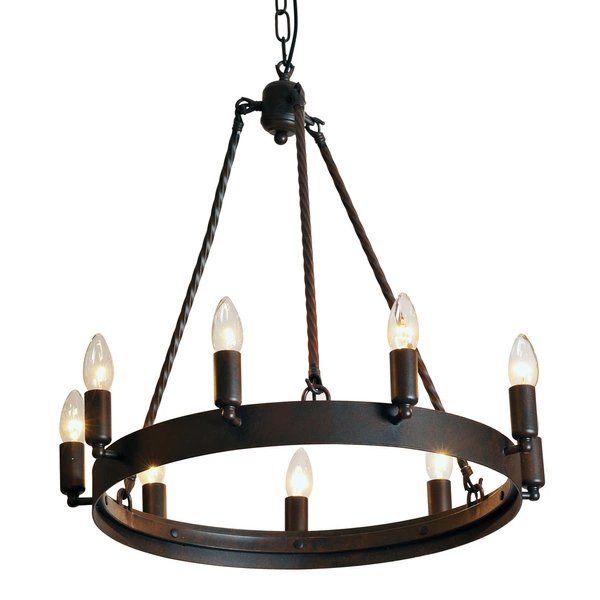 Bellona Pendant Lamp 9xE14 Max.60W Black Metal 9800904