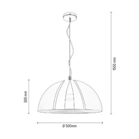 Mads Pendant Lamp 1xE27 Max.60W Copper Metal/Transparent PVC Cable 1632113