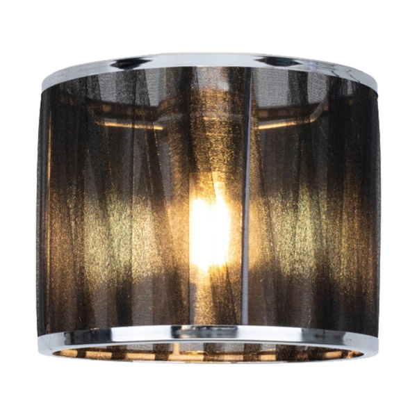 Anina Pendant Lamp 1xE14 Max.25W Black Metal/Transparent PVC Cable/Black-Chrome Shade 17930104