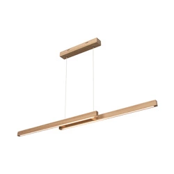 Smal Double Pendant Lamp 2xLED 24V Integrated, 22.5W Oiled Oak/Touch Dimmer 1519674