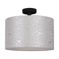 Mateo Ceiling Lamp 1xE27 Max.60W Black Metal/Beige Wallpaper 87810104