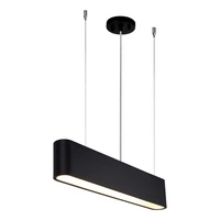 Lampa wisząca Illumina w zestawie 1xLED Zintegrowany 1350lm 3000K 21W Czarny metal/Przezroczysty kabel PVC/Czarny klosz z tkaniny 1930104