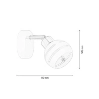 Kinkiet Selma 1xG9 Max.28W Chrom Metal/Biały Metal 2745102