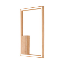 Ramme Wall Lamp 1xLED Samsung 24V Integrated 2240lm 3000K 24W Oiled Oak with Touch Dimmer