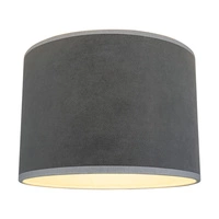 Lampshade Cylinder E27 H30 Gray Velvet A0427