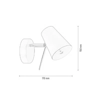 Kinkiet ASTRID metalowy czarny 2735104