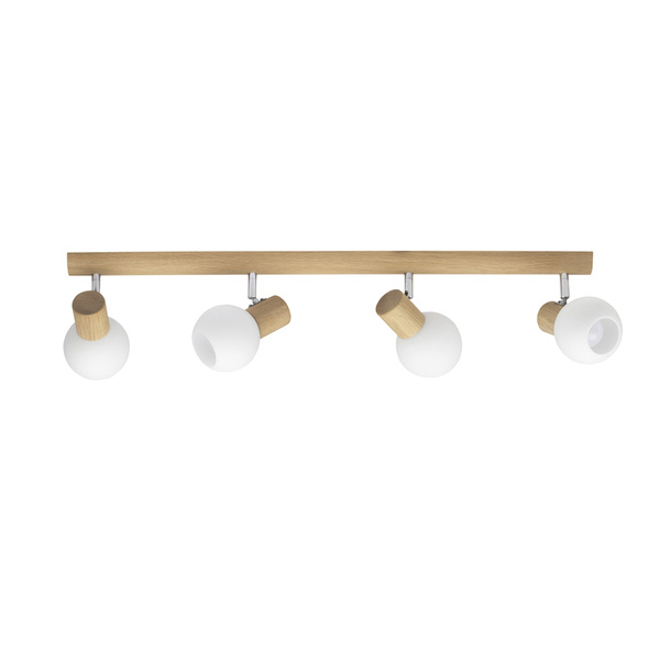 Karin Ceiling Lamp 4xE14 Max.40W Oiled Oak/White