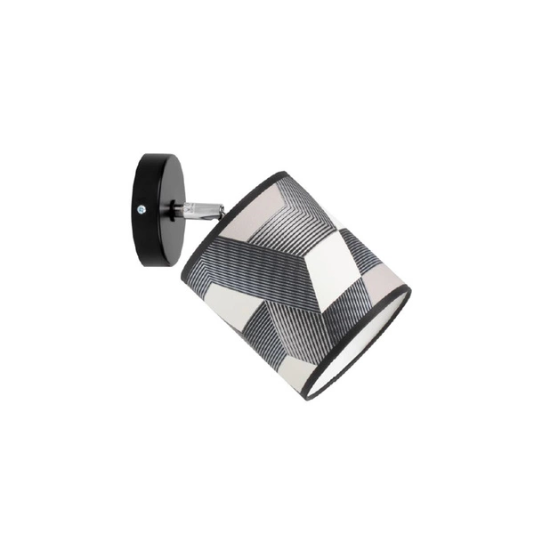 Espacio Wall Lamp 1xE27 Max.25W Black Metal/Multicolor Wallpaper 56748104