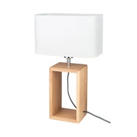 Cadre Table Lamp 1xE27 Max.25W Oiled Oak/Black/White 7712974