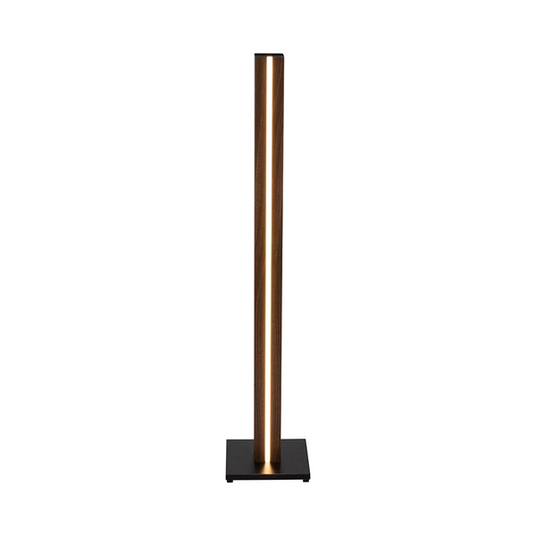 Flame Floor Lamp 1xLED 12V Integrated 16W Black/Walnut veneer/Black PVC/Touch Dimmer 630119186