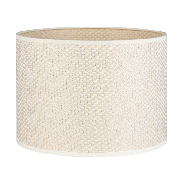 Cylinder lampshade 1xE27 H40 Cream/Silver FI220 H170 A1689