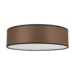 Cylinder Lampshade With Blend Brown/Black/Gold Fi480 H130 A1555