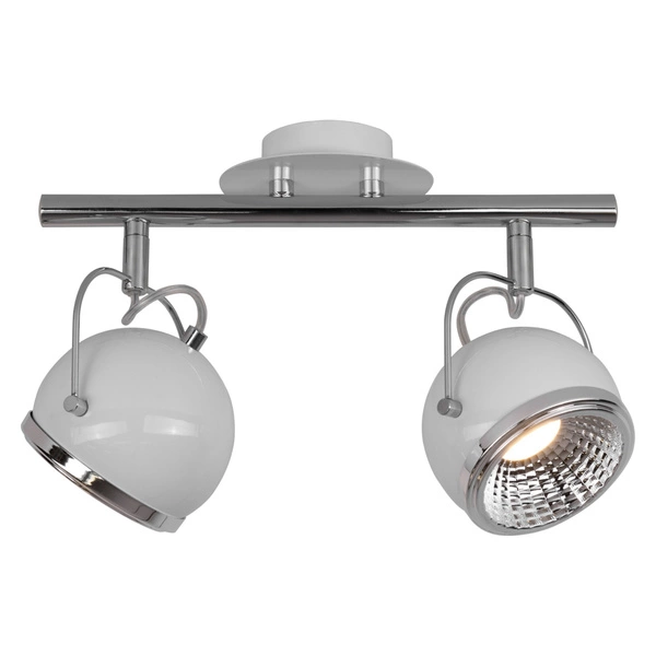 Ball Ceiling Lamp Incl. 2xGU10 LED 6W White Metal 2686282