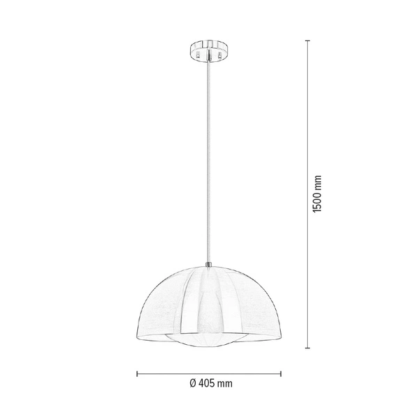 Lampa wisząca Ray w zestawie 1xLED Zintegrowany 2000lm 3000K 23W Aluminium Metal 3051127