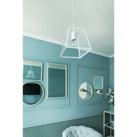 Amata Pendant Lamp 1xE27 Max.60W White Metal/Transparent Glass 1370102