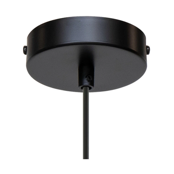 Trigonon Pendant Lamp 1xE27 Max.60W Birch Wood/Black Metal/Black PVC Cable 1204160