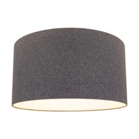Lampshade Cylinder E27 H30 Gray Cotton Fabric A0273