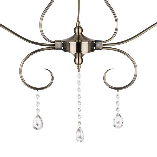 Maestra Ceiling Lamp 2xE14 Max.40W Patina Metal/Transparent Glass 5312211