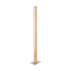 Leon Floor Lamp 1xLED 24V Int. 32W Matt Nickel/Oiled Oak with Touch Dimmer 6017401700000