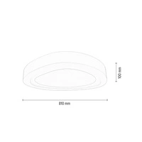 Cloud Ceiling Lamp Incl. LED Integrated 5280lm 3000K 66W White Metal 5772102