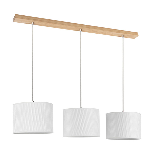 Benita Pendant Lamp 3xE27 Max.40W Oiled Oak/White