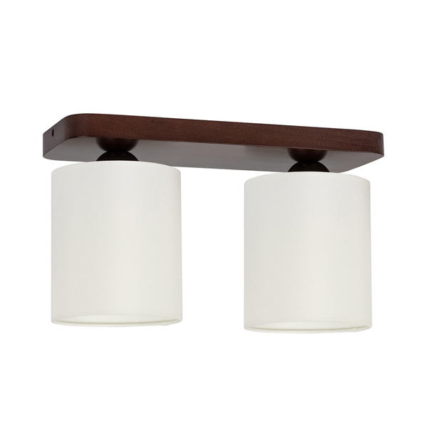 Jenta Ceiling Lamp 2xE27 Max.25W Walnut/White